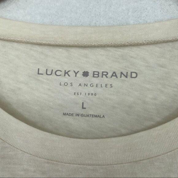 Lucky Brand Good Luck TShirt NWT L - Picture 4 of 8